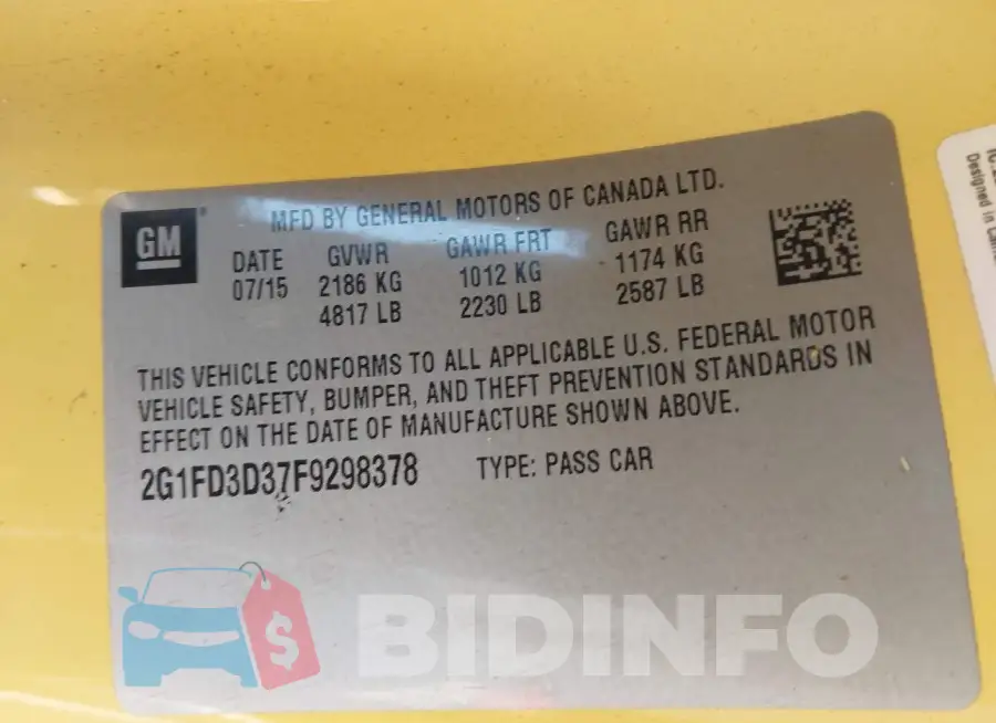 2G1FD3D37F9298378 Photo# 9