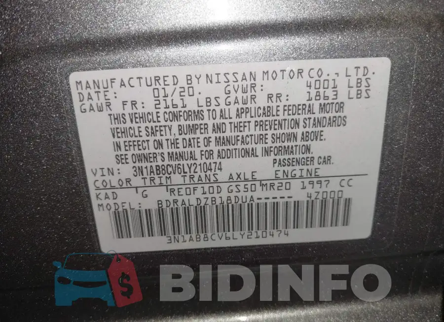3N1AB8CV6LY210474 Photo# 9