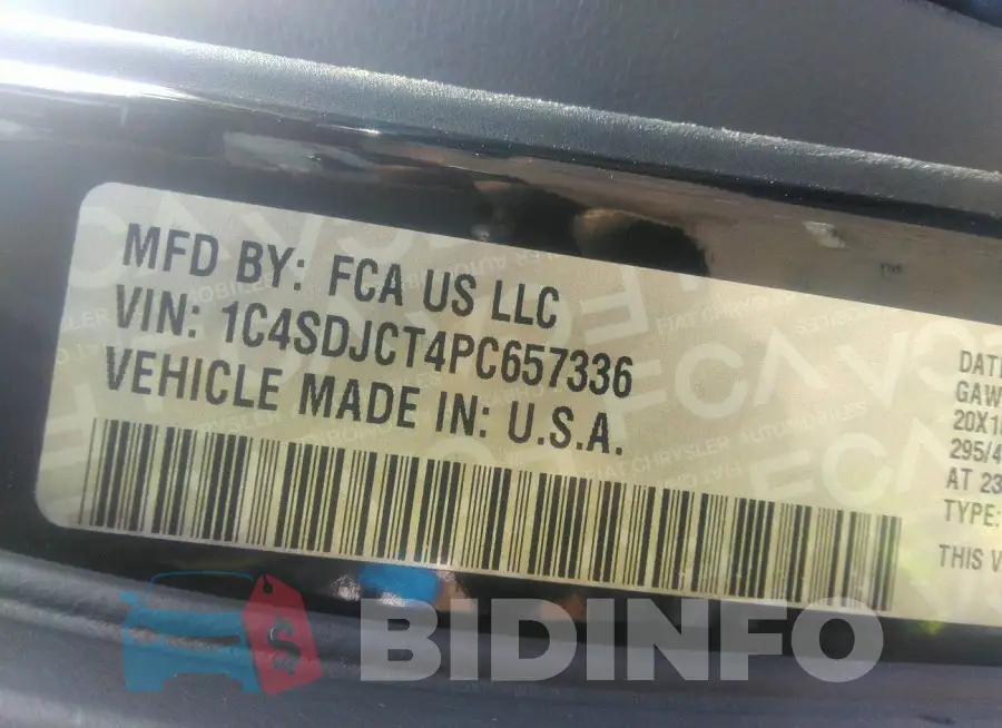 1C4SDJCT4PC657336 Photo# 9