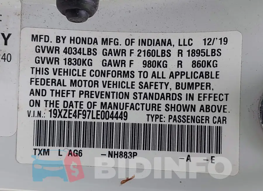 19XZE4F97LE004449 Photo# 9