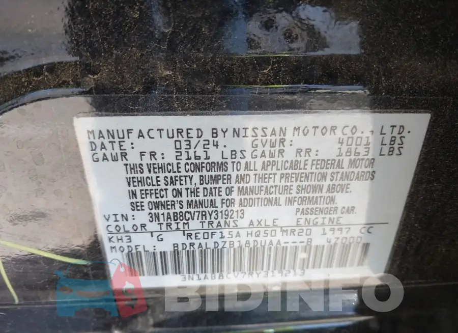 3N1AB8CV7RY319213 Photo# 9