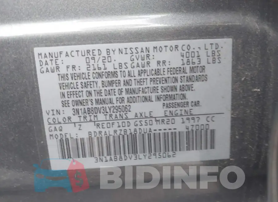 3N1AB8DV3LY295062 Photo# 9