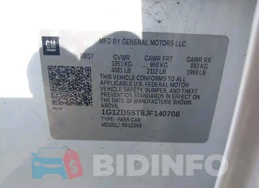 1G1ZD5ST8JF140708 Photo# 9