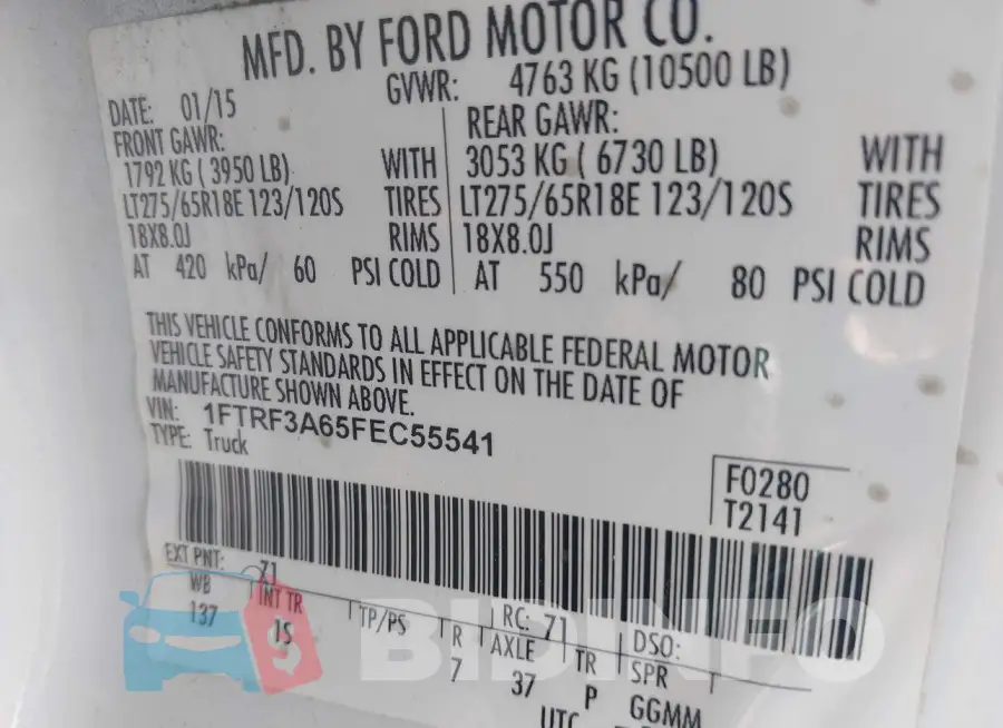 1FTRF3A65FEC55541 Photo# 8
