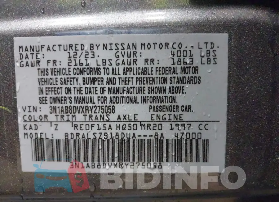 3N1AB8DVXRY275058 Photo# 9