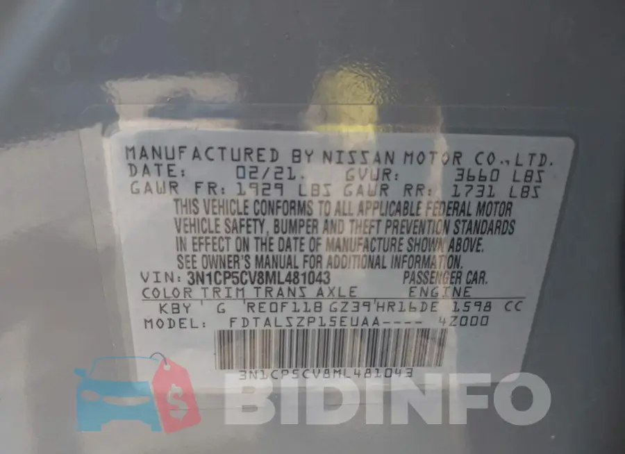 3N1CP5CV8ML481043 Photo# 9