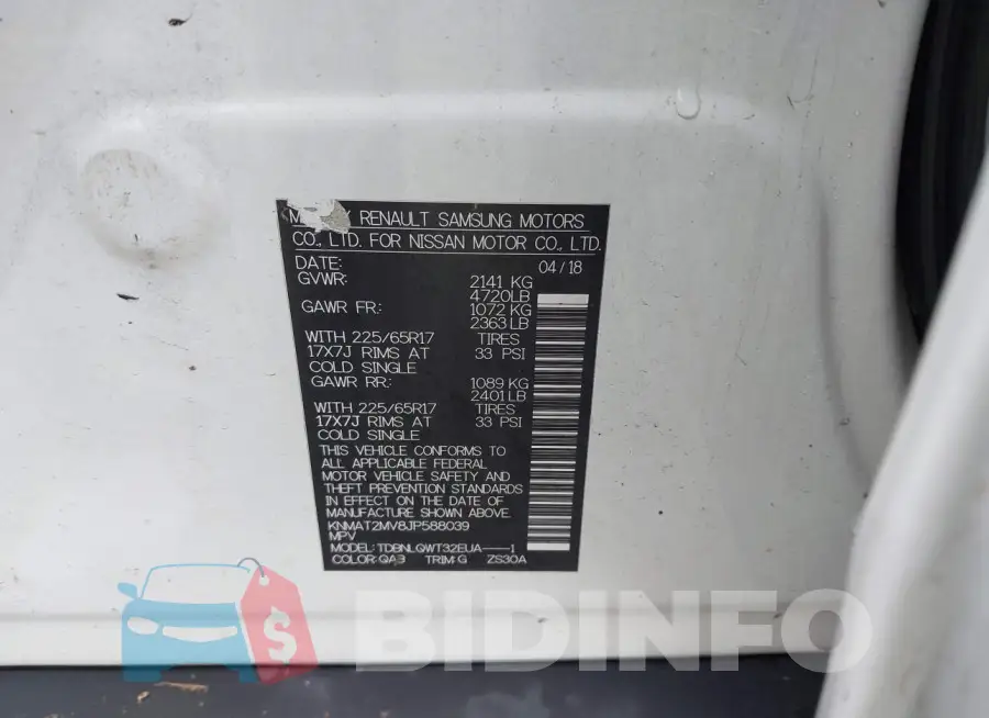 KNMAT2MV8JP588039 Photo# 9