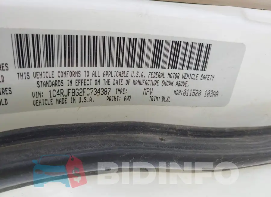 1C4RJFBG2FC734387 Photo# 9