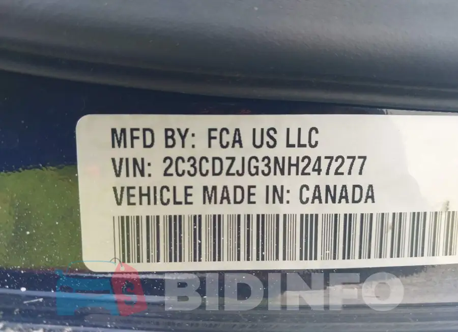 2C3CDZJG3NH247277 Photo# 9