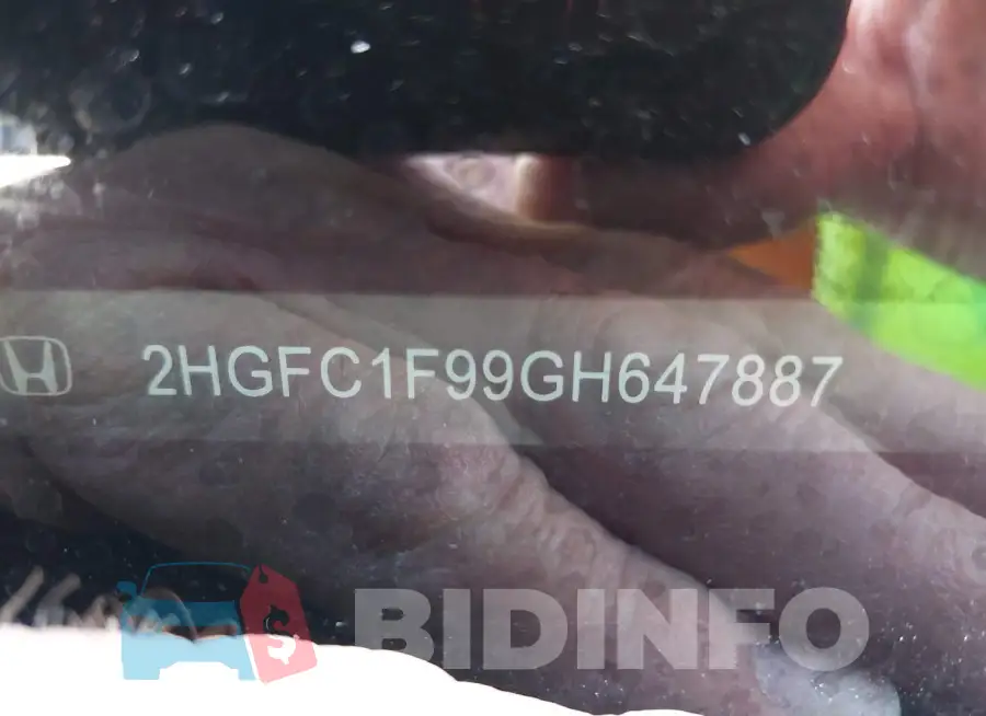 2HGFC1F99GH647887 Photo# 9