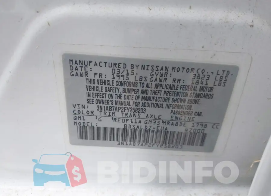 3N1AB7AP2FY258203 Photo# 9