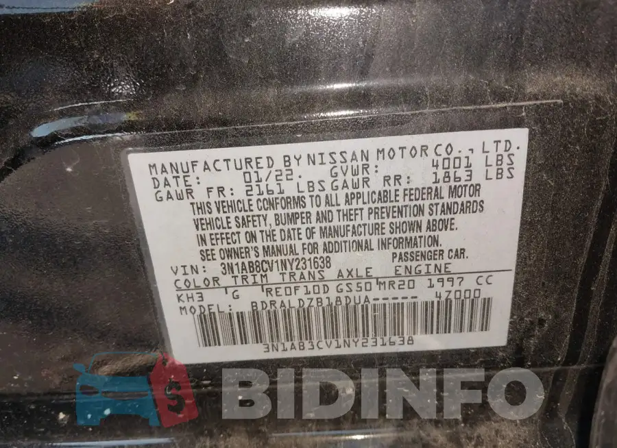3N1AB8CV1NY231638 Photo# 9