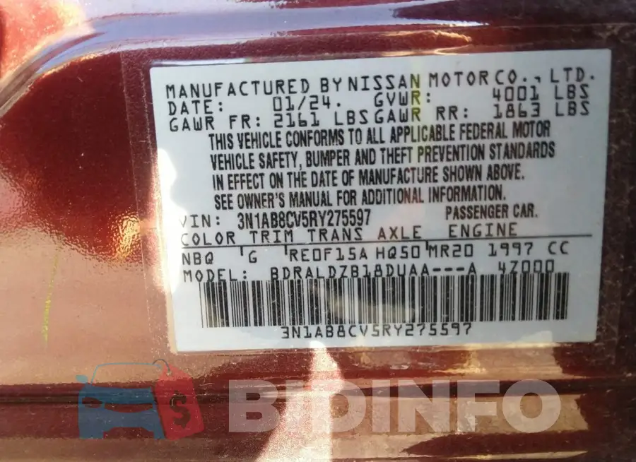 3N1AB8CV5RY275597 Photo# 9