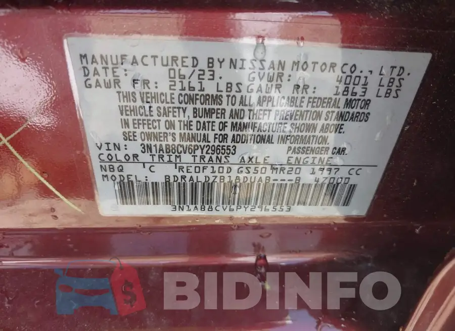3N1AB8CV6PY296553 Photo# 9