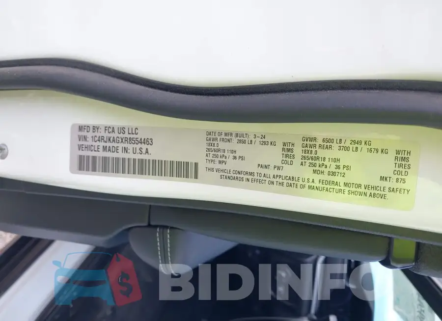 1C4RJKAGXR8554463 Photo# 9
