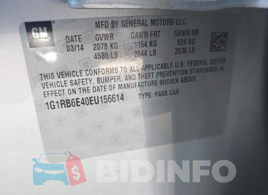 1G1RB6E40EU156614 Photo# 9