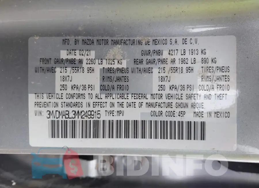 3MVDMABL3MM249915 Photo# 9
