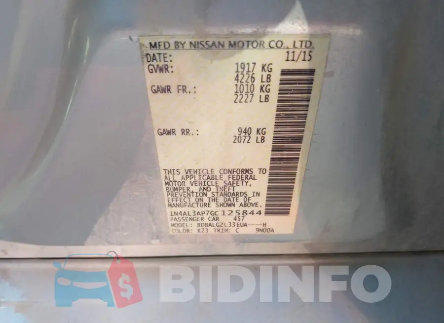 1N4AL3AP7GC125844 Photo# 9