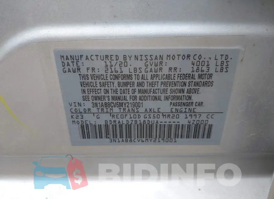 3N1AB8CV6MY219001 Photo# 9
