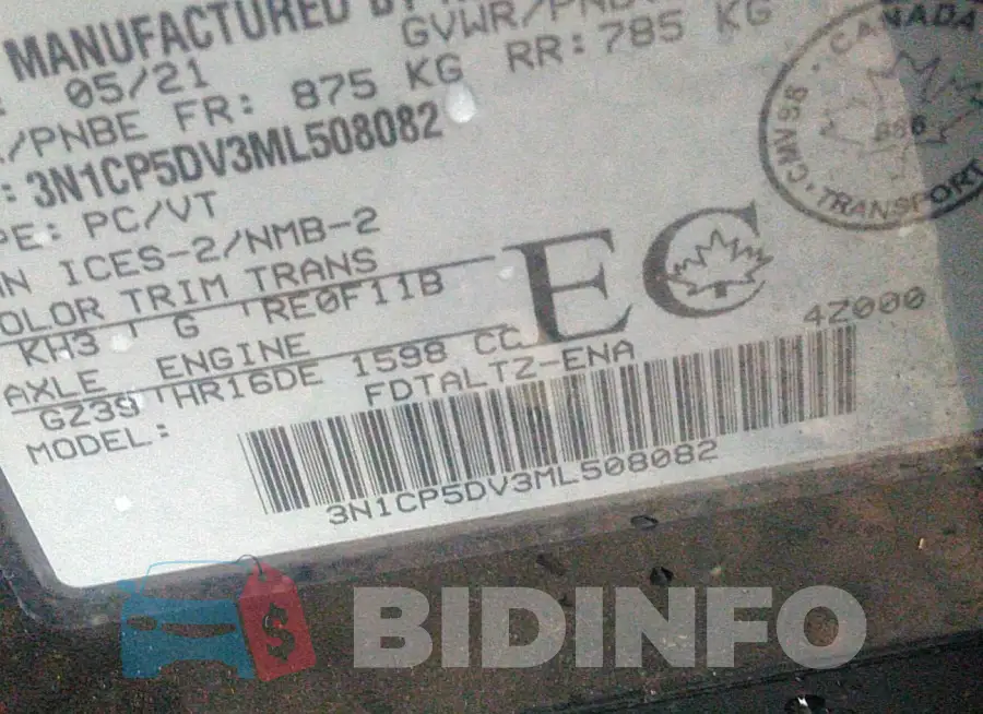 3N1CP5DV3ML508082 Photo# 9