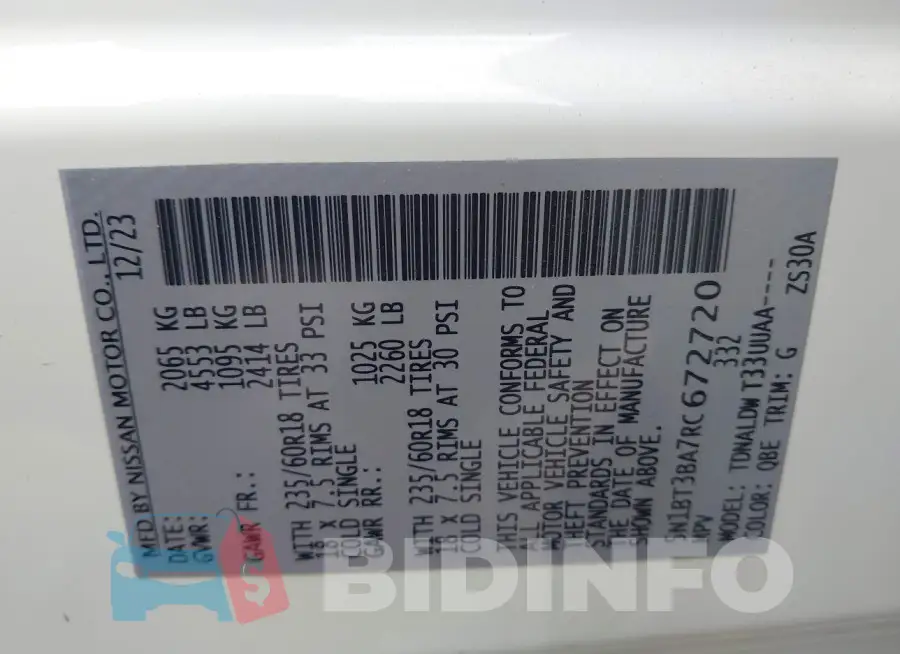 5N1BT3BA7RC672720 Photo# 9
