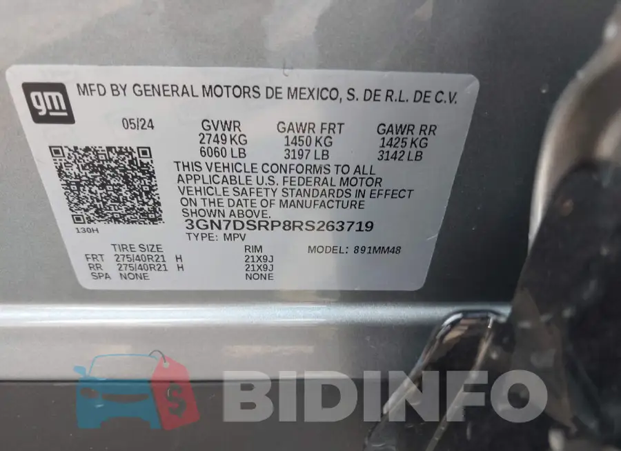 3GN7DSRP8RS263719 Photo# 9