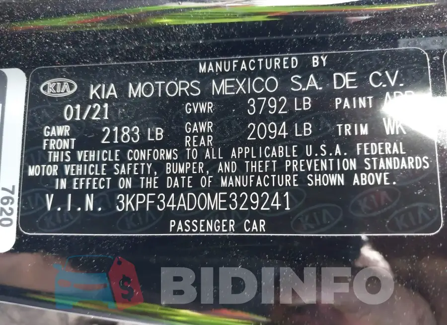 3KPF34AD0ME329241 Photo# 9