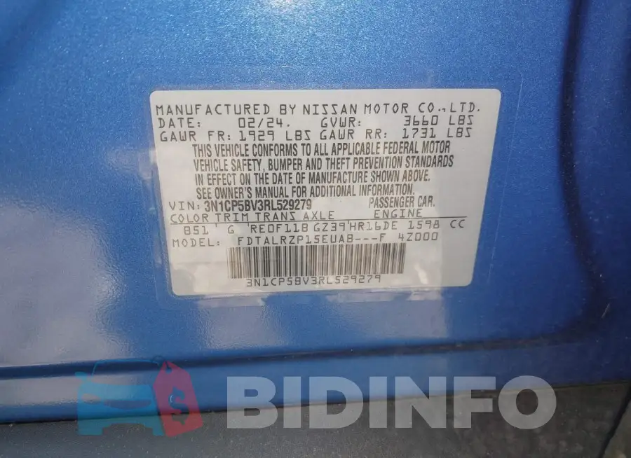 3N1CP5BV3RL529279 Photo# 9