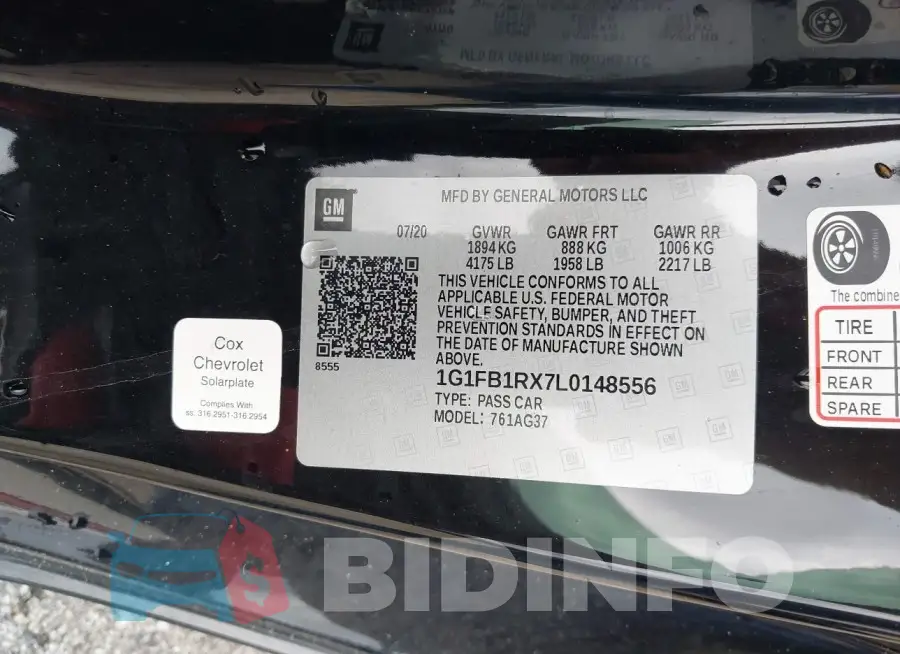 1G1FB1RX7L0148556 Photo# 9