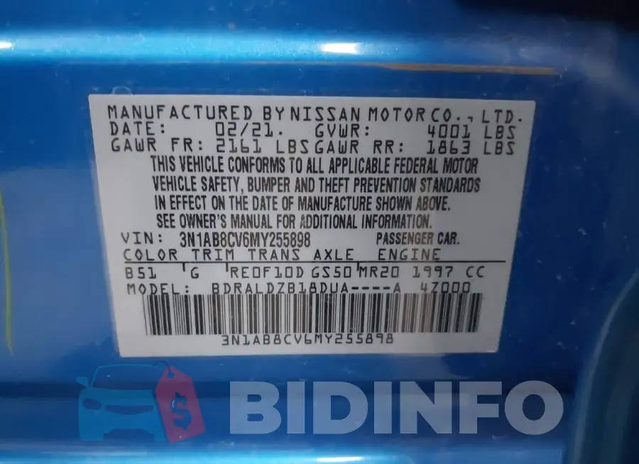 3N1AB8CV6MY255898 Photo# 9