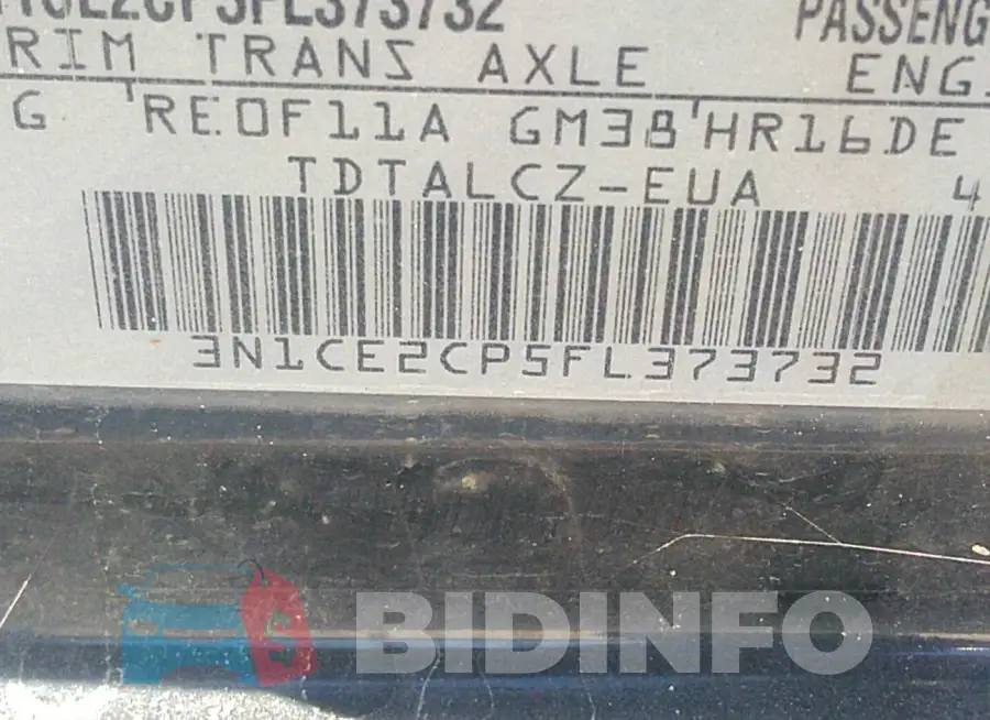 3N1CE2CP5FL373732 Photo# 9