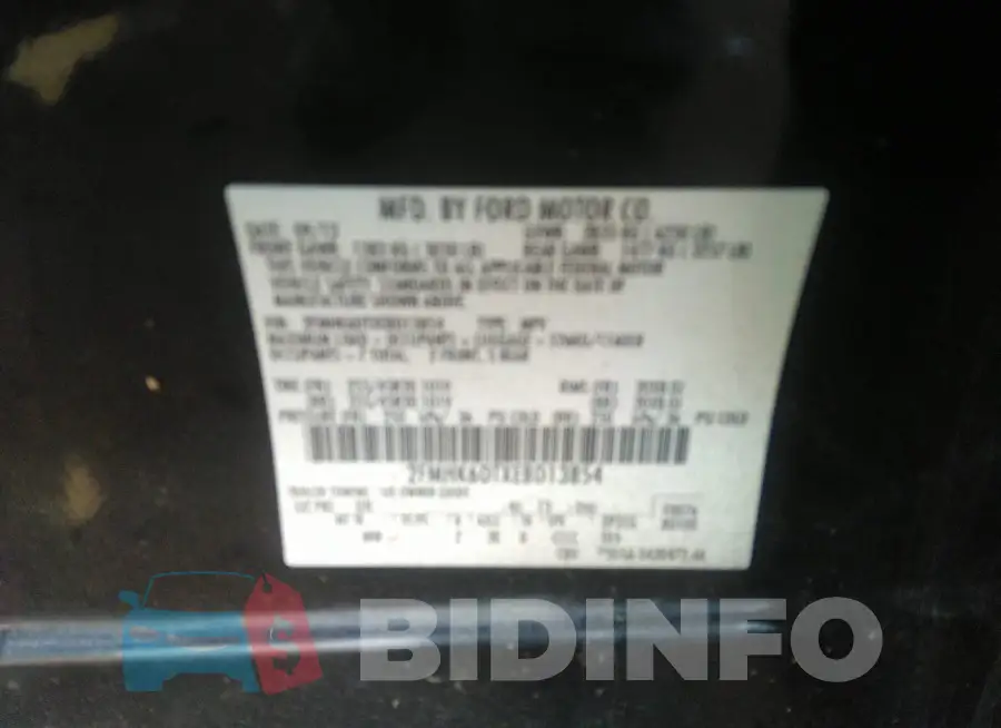 2FMHK6DTXEBD13854 Photo# 9
