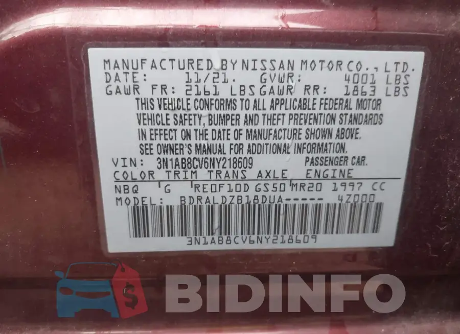 3N1AB8CV6NY218609 Photo# 9