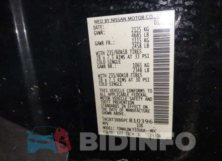 5N1BT3BB6PC810396 Photo# 9