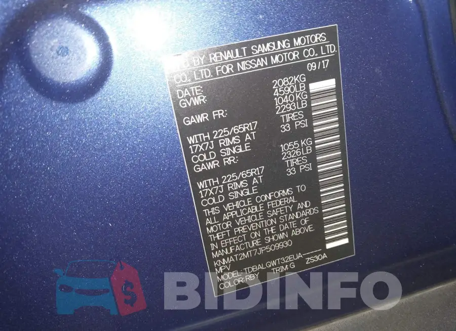 KNMAT2MT7JP509930 Photo# 9