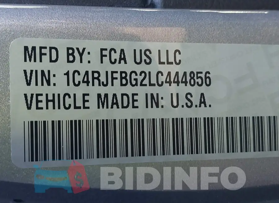 1C4RJFBG2LC444856 Photo# 9
