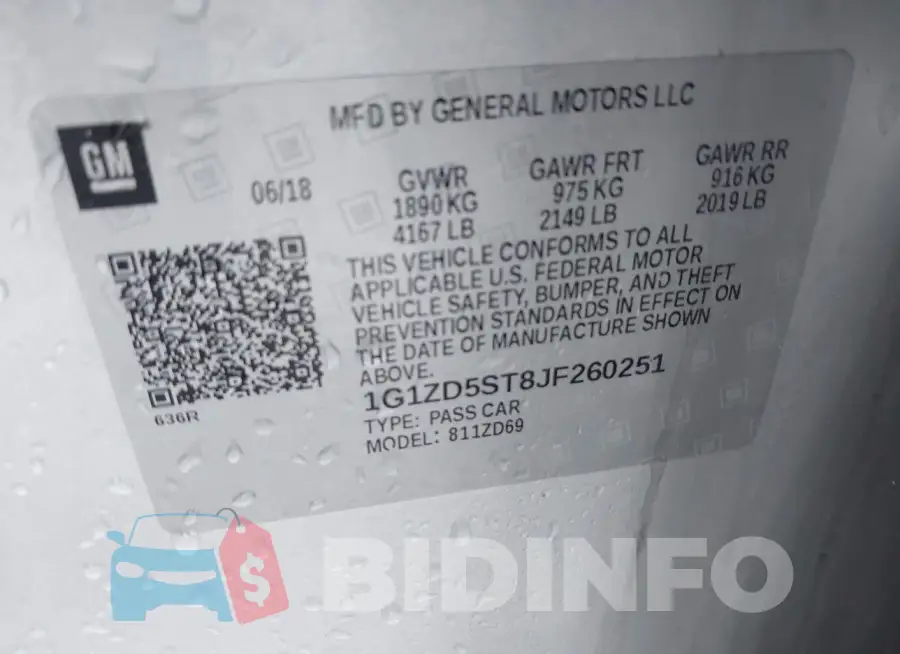 1G1ZD5ST8JF260251 Photo# 9