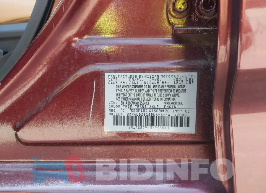 3N1AB8CV4MY258413 Photo# 9