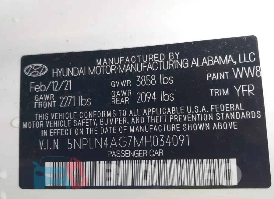 5NPLN4AG7MH034091 Photo# 9