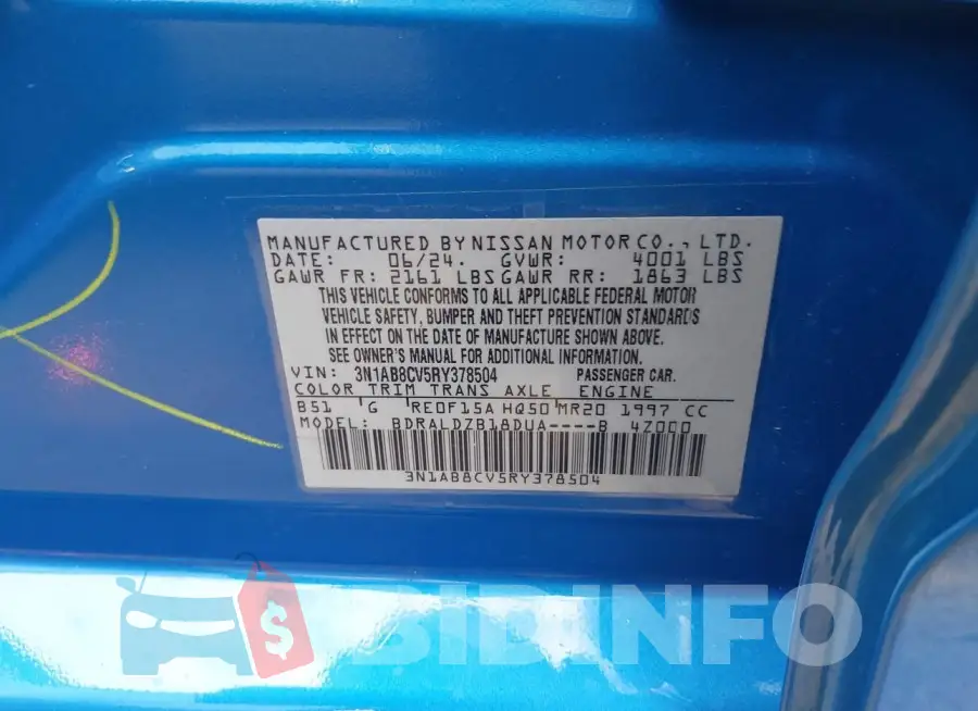 3N1AB8CV5RY378504 Photo# 9