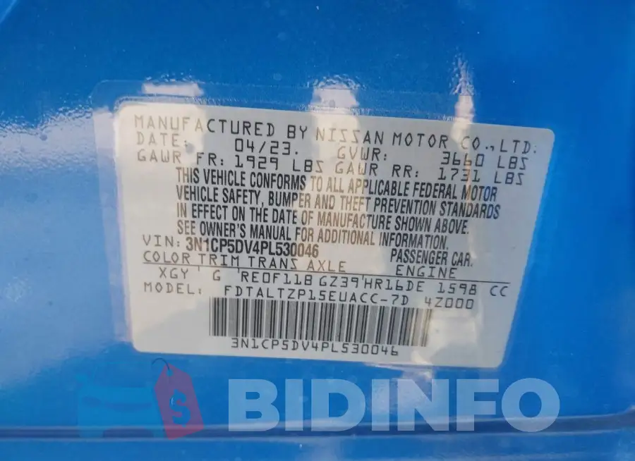 3N1CP5DV4PL530046 Photo# 9
