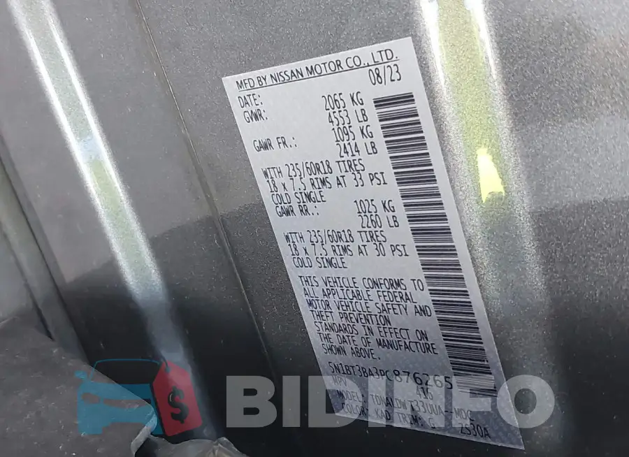 5N1BT3BA3PC876265 Photo# 9