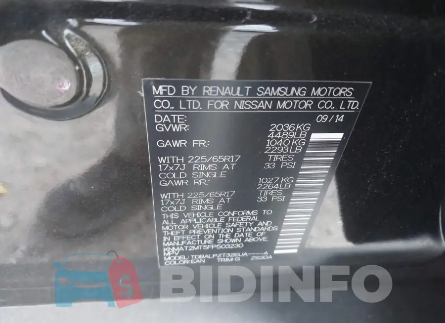 KNMAT2MT5FP503230 Photo# 9