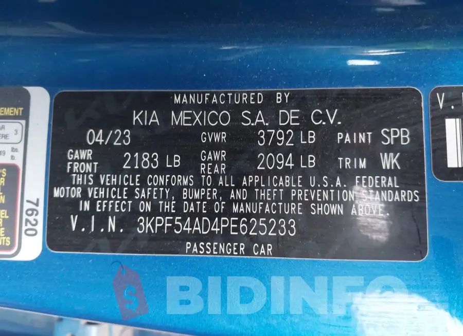 3KPF54AD4PE625233 Photo# 9
