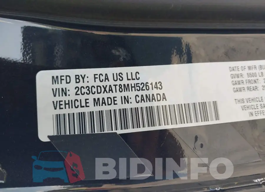 2C3CDXAT8MH526143 Photo# 9