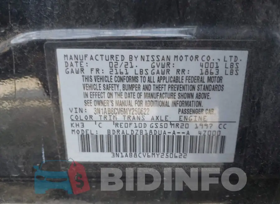 3N1AB8CV6MY250622 Photo# 9