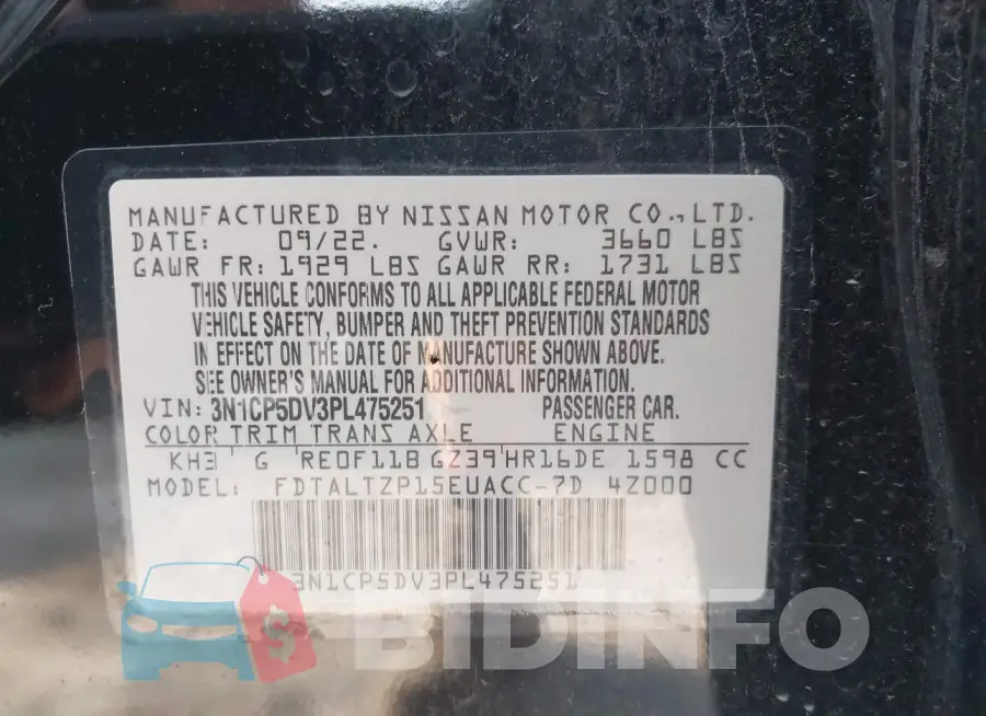 3N1CP5DV3PL475251 Photo# 9