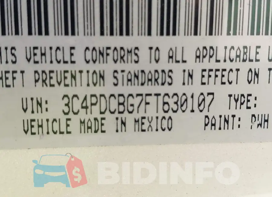 3C4PDCBG7FT630107 Photo# 9
