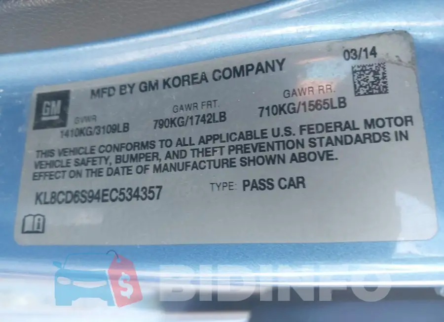 KL8CD6S94EC534357 Photo# 9