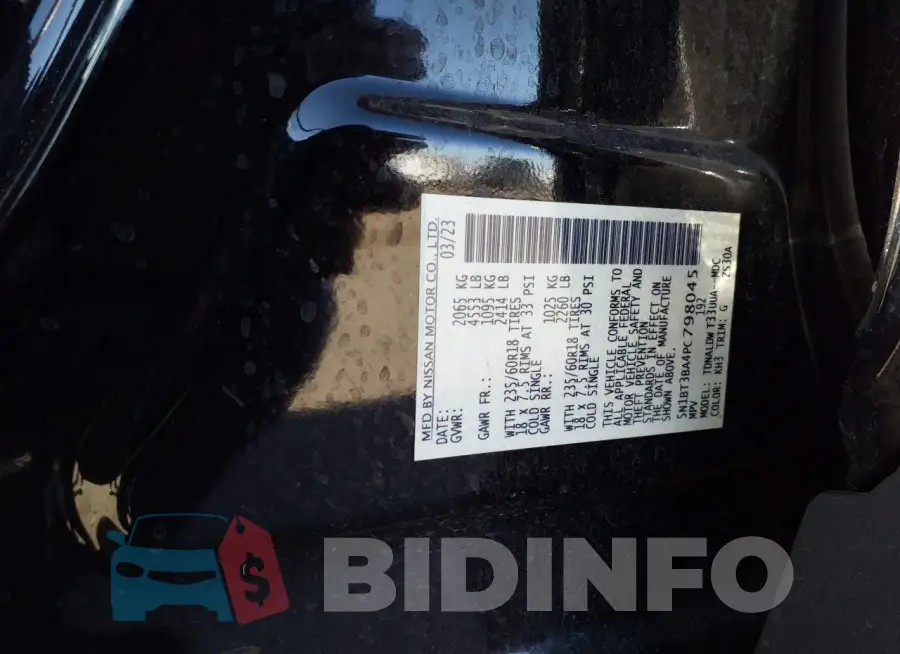 5N1BT3BA4PC798045 Photo# 9